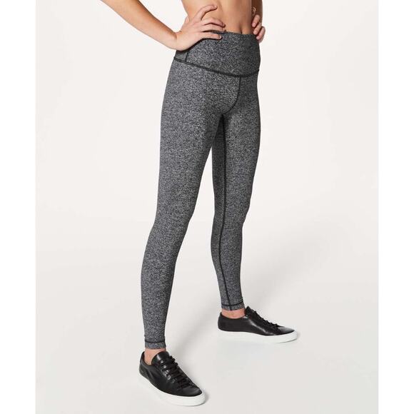 lululemon athletica Pants - Lululemon Wunder Under Hi-Rise Tight Heathered Black - Size: 8